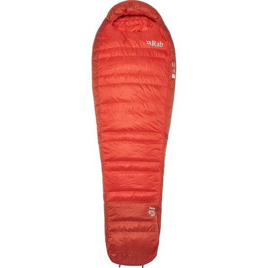 Daunenschlafsack Alpine -6C/20F dark horizon-tuscan red
