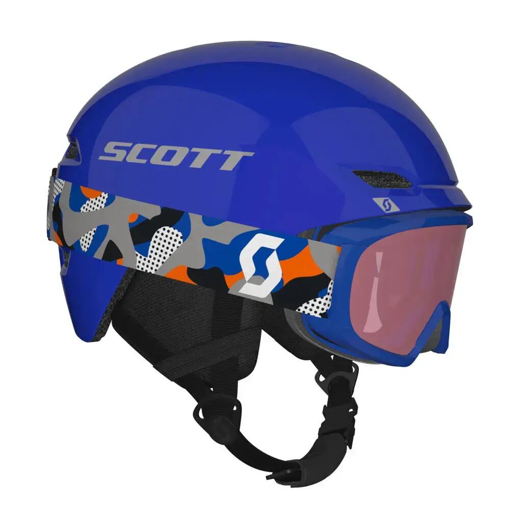 Scott Keeper 2 + Witty Junior Ski Helmet + Goggles Set - Blue/Grey