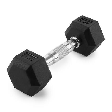 Hantla żeliwna gumowana HEX 2.5 kg