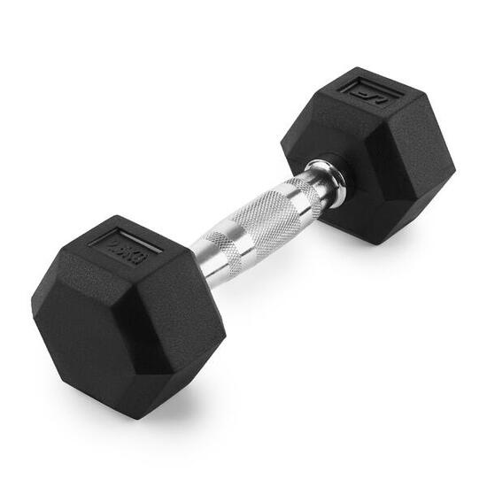 Hantla żeliwna gumowana HEX 2.5 kg