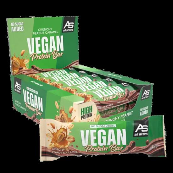 All Stars Vegan Protein Riegel Crunchy Peanut Caramel 45g