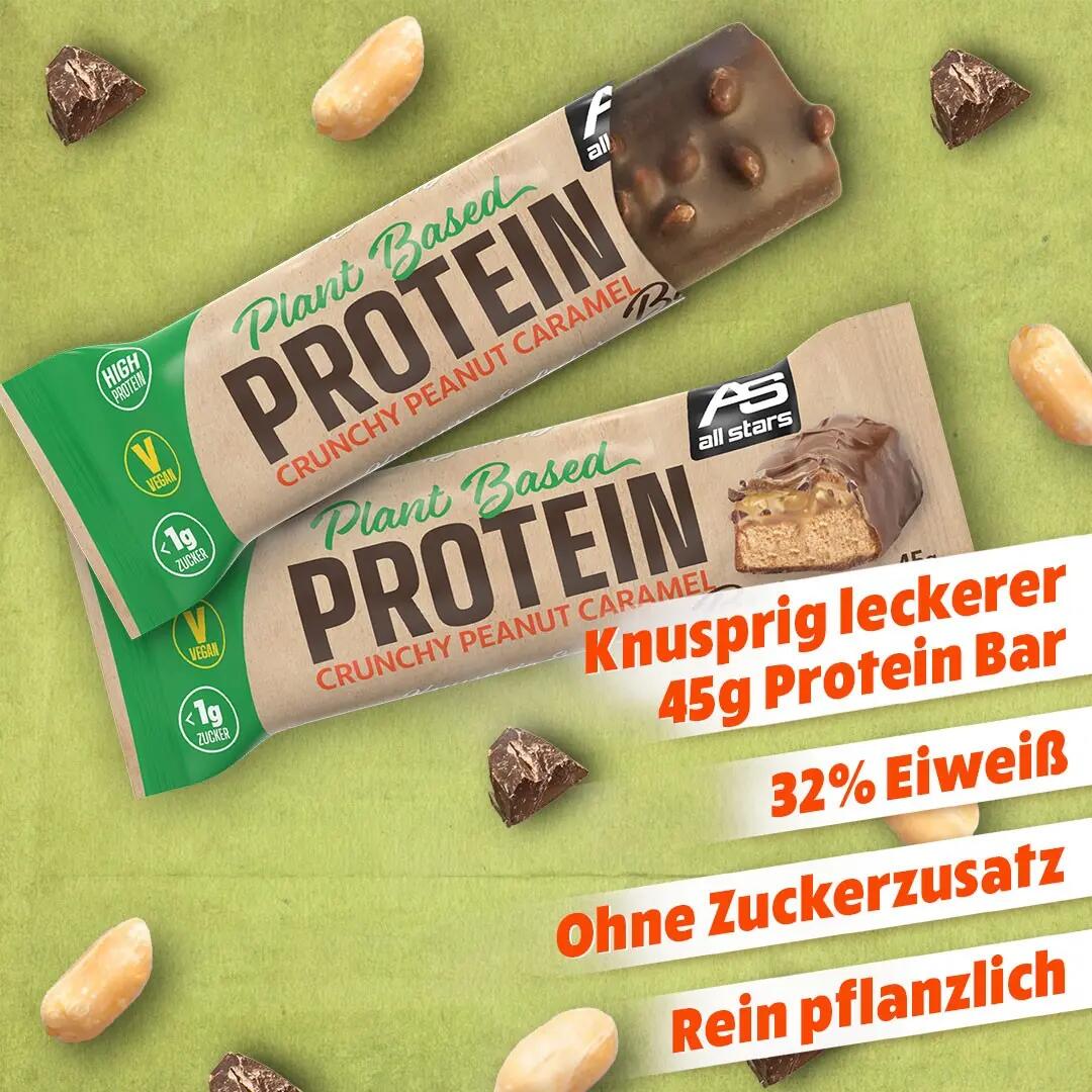 All Stars Vegan Protein Bar Crunchy Peanut Caramel 45g 6/7