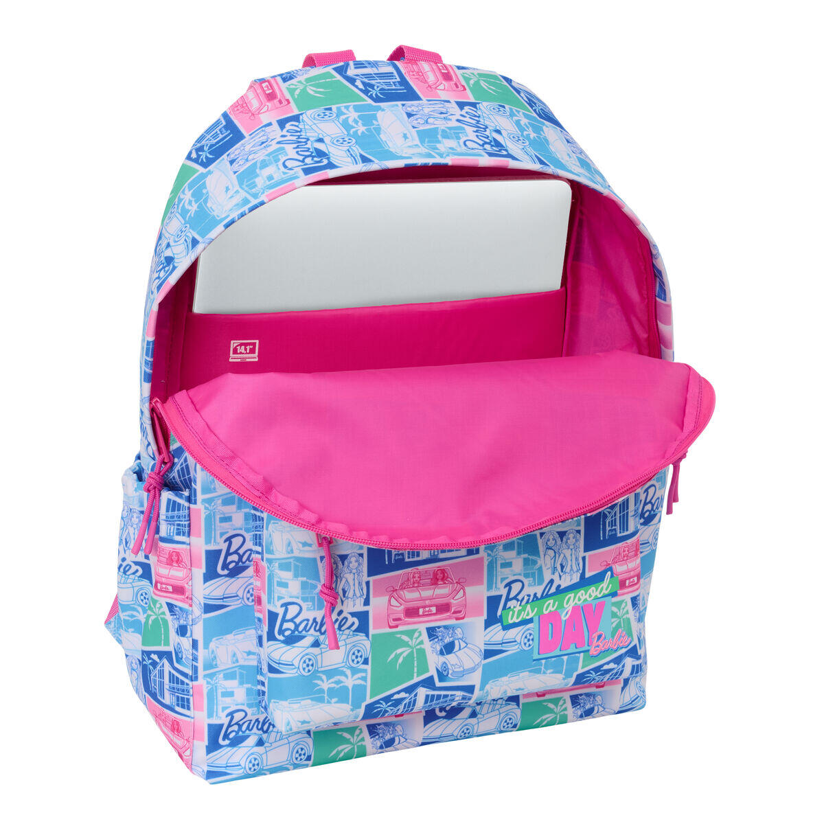 Mochila Escolar BARBIE Poliéster 300D 3/4