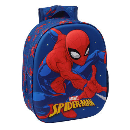 Sac à dos Spiderman adulte en cuir végan avec bretelles réglables, noir
