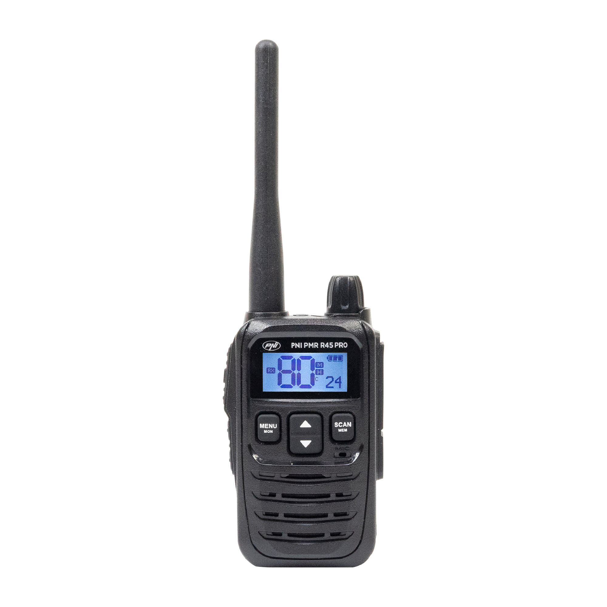 Statie radio portabila PMR R45 PRO 446MHz, 0.5W, 99 canale programabile