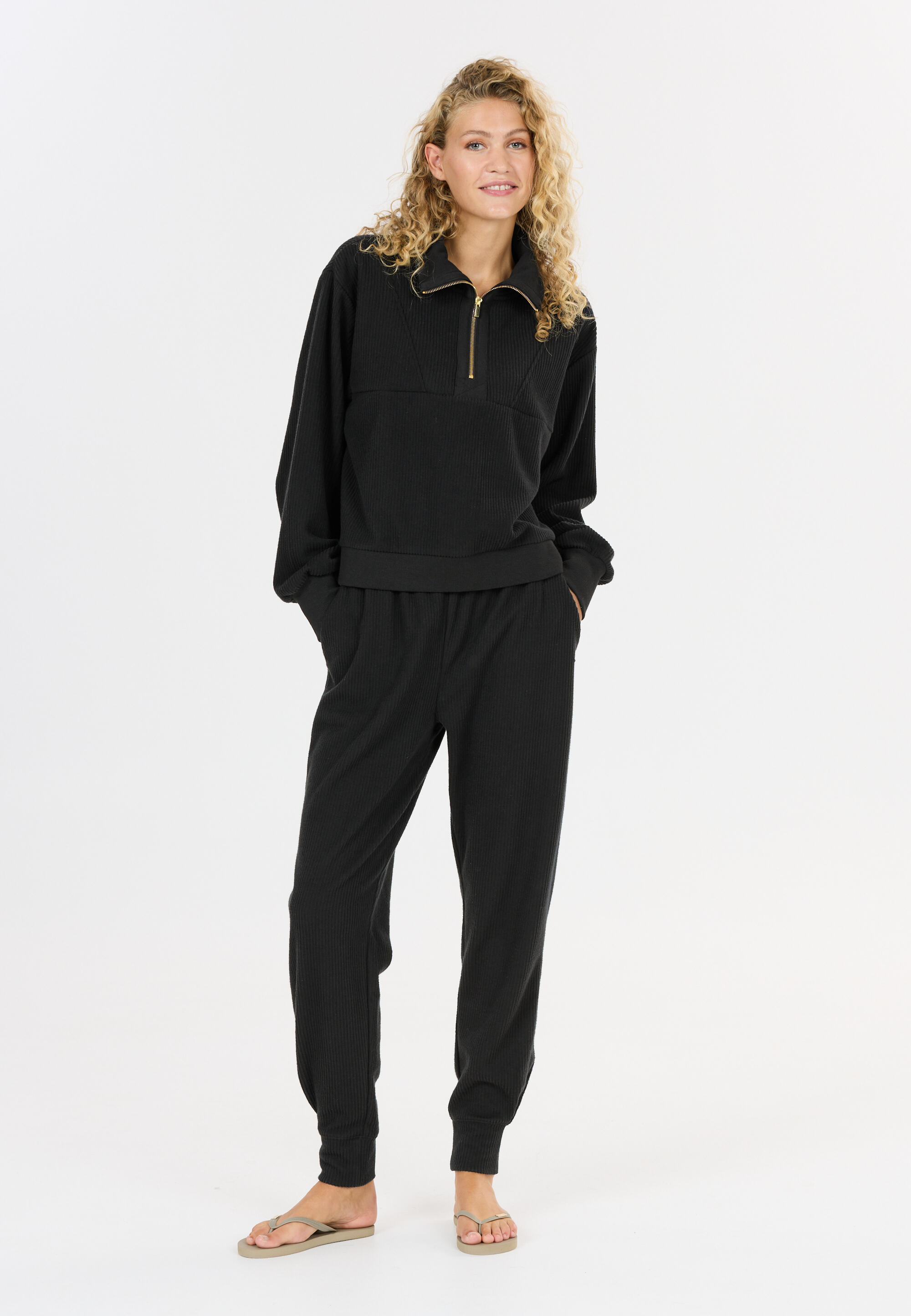 Maglione da donna con 1/2 di zip Athlecia Reiley 3/5