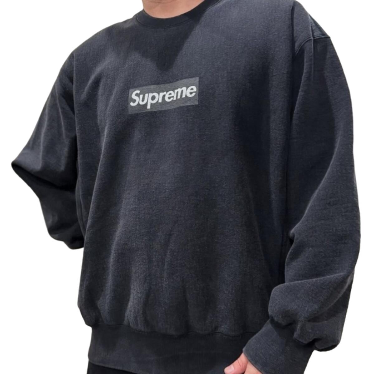 Sweat  Washed Box Logo Black 2/2
