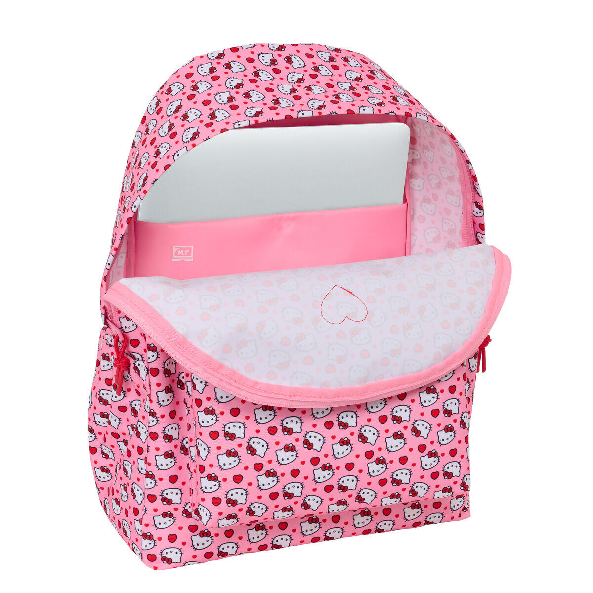 Mochila Escolar HELLO KITTY Poliéster 300D 3/4