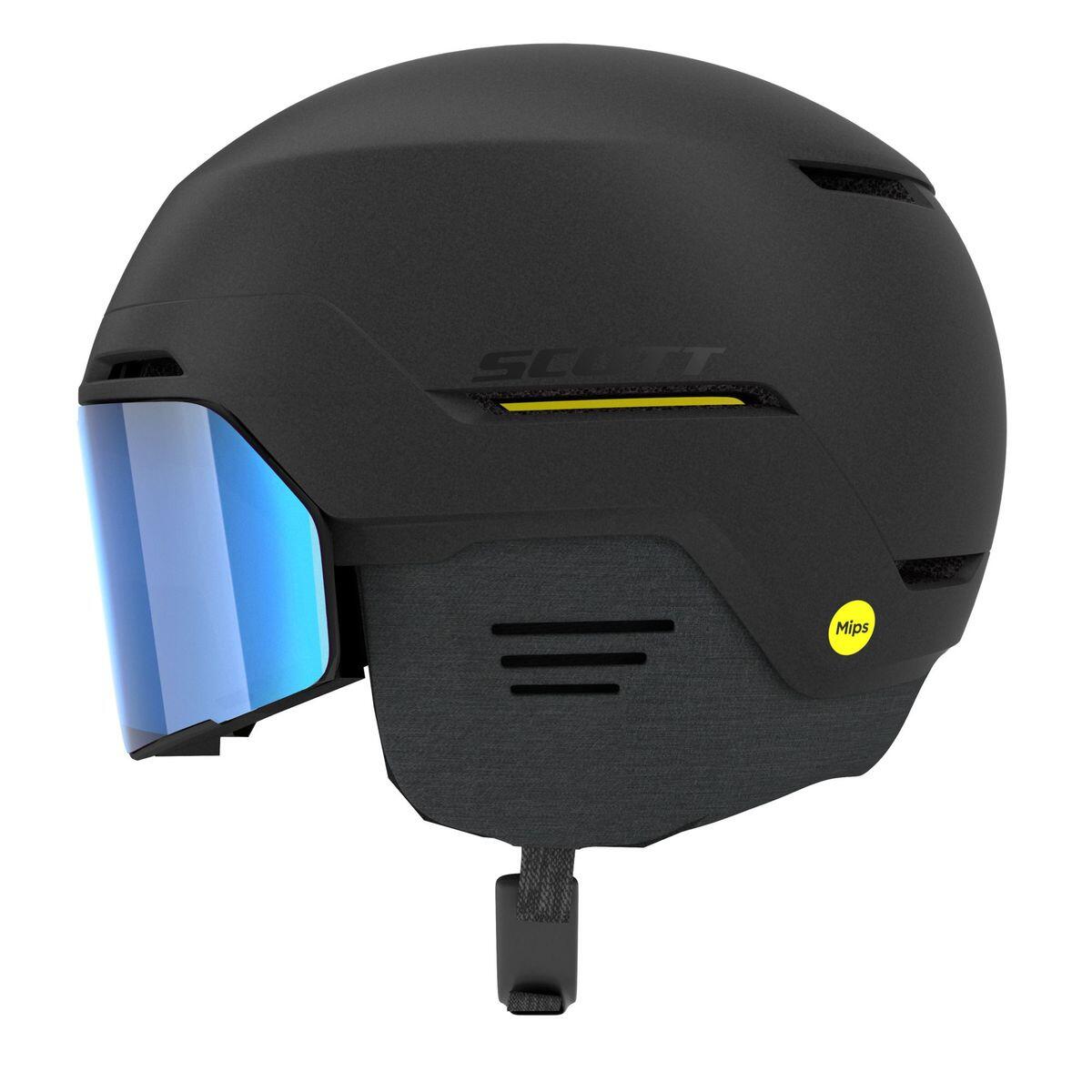 Scott Blend Plus LS Skihelm met Geïntegreerde Skibril - Zwart 2/4