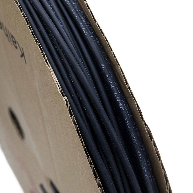 Termorretráctil negro para cable - 3mm x 200M 3/3