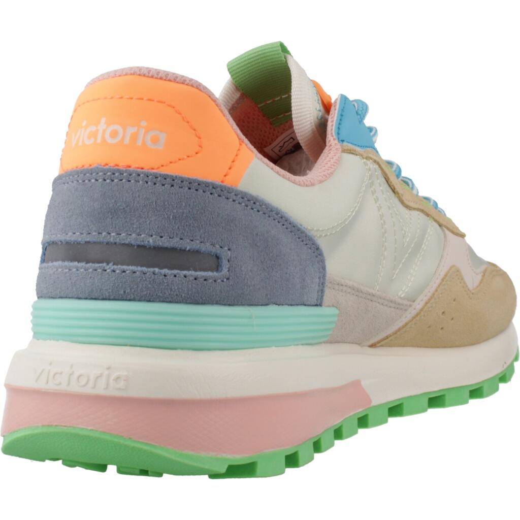 Zapatillas Mujer Victoria Luna Nylon & Serraje Beige 3/6