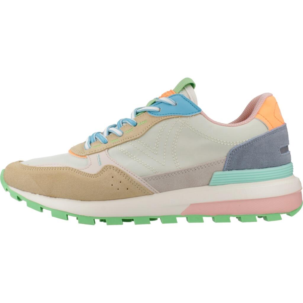 Zapatillas Mujer Victoria Luna Nylon & Serraje Beige 2/6
