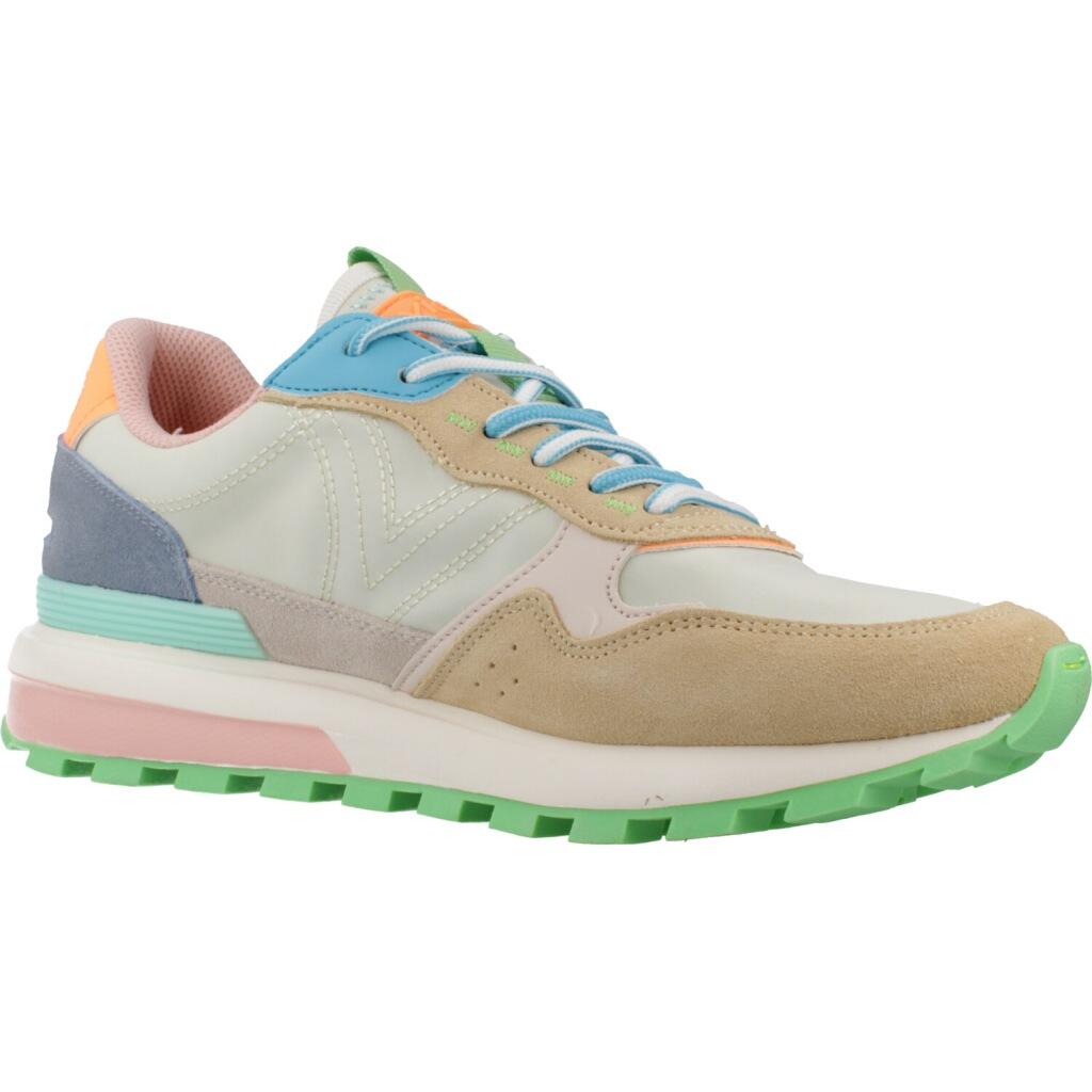 Zapatillas Mujer Victoria Luna Nylon & Serraje Beige 5/6