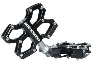 Stay strong axis mini pedale zwart bmx pedalen - zwart