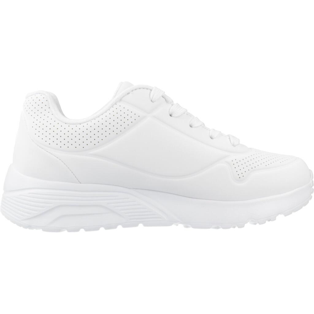 Tênis esportivos para meninas Skechers branco. 4/6