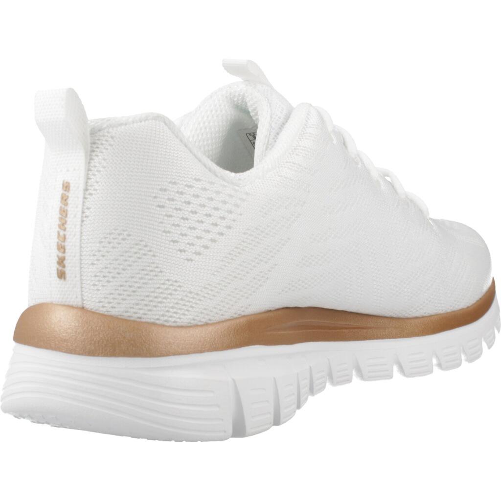 Chaussures d'entraînement Femmes Skechers Graceful-Get Connected blanc 3/5