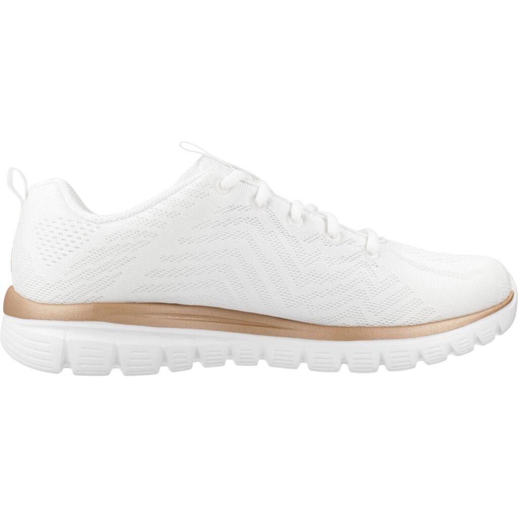 Chaussures d'entraînement Femmes Skechers Graceful-Get Connected blanc 4/5