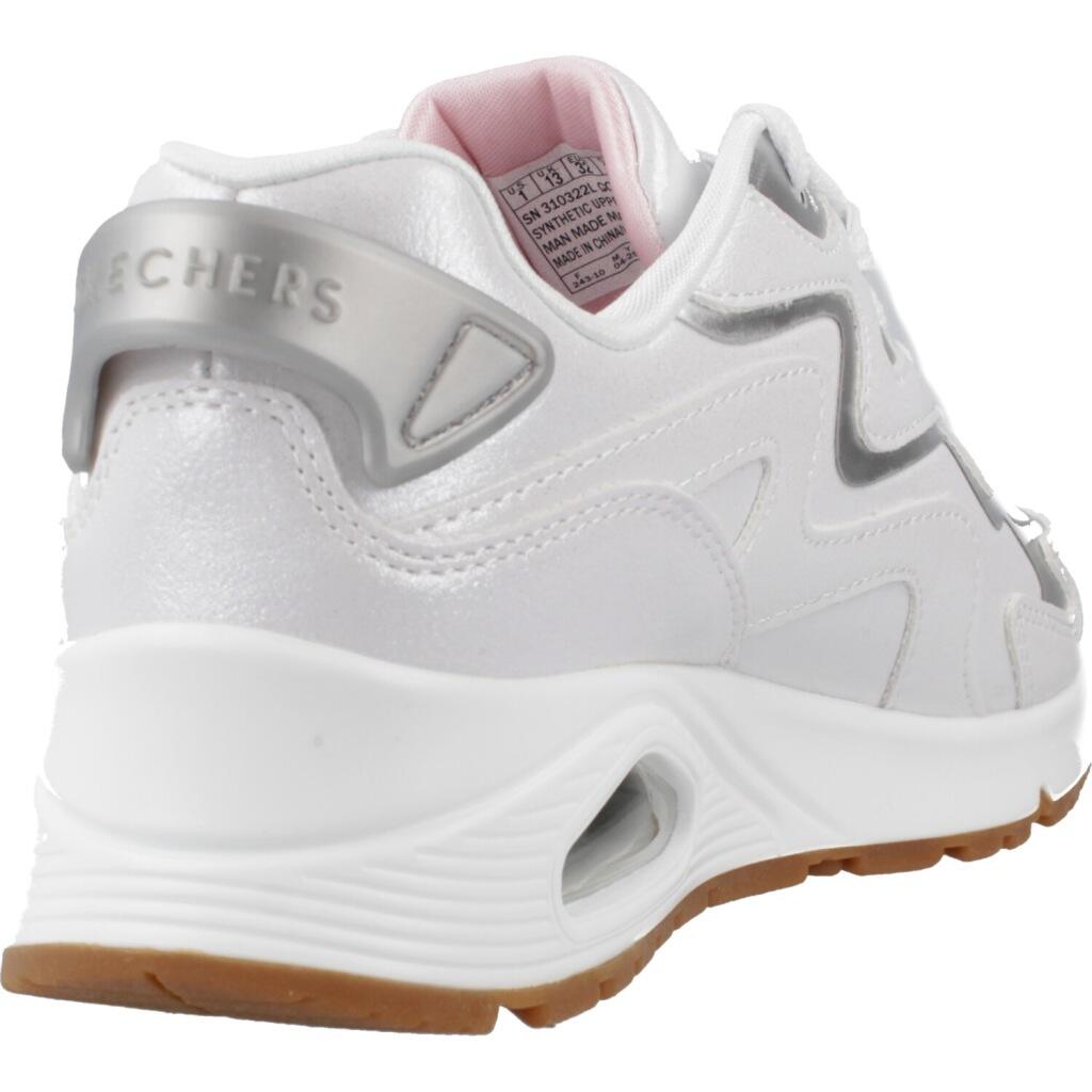 Calçado Skechers Uno Gen1-wavy Shimmer, Branco, Crianças 3/5