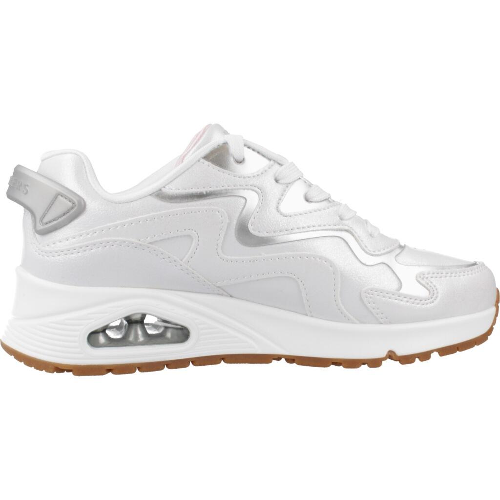 Calçado Skechers Uno Gen1-wavy Shimmer, Branco, Crianças 4/5