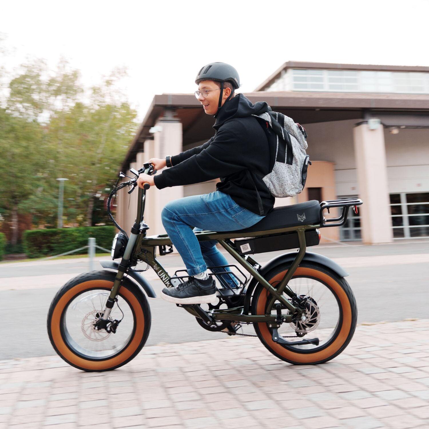 FATSTREET C – Bici elettrica cargo biposto con telaio chiuso – Verde 2/6