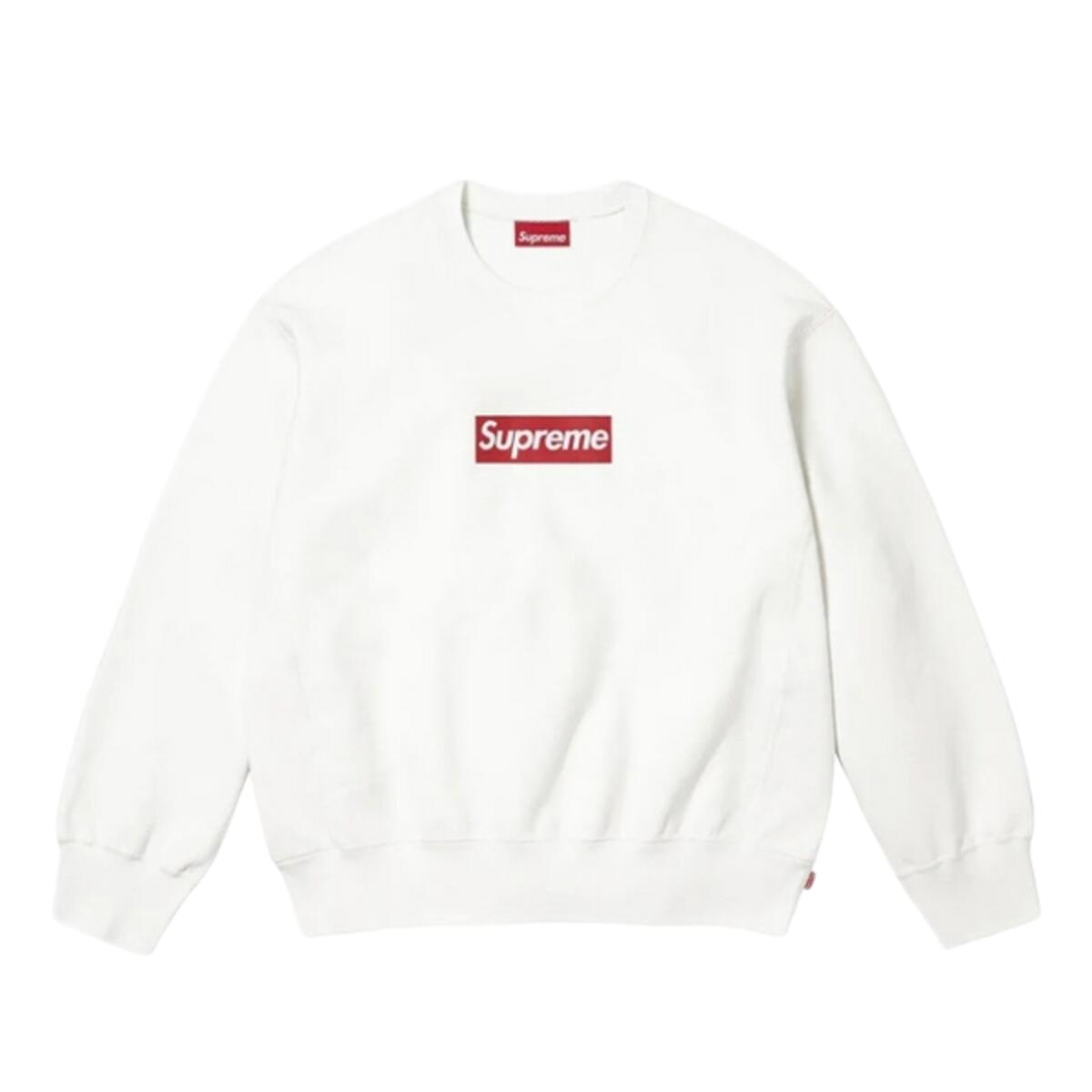 Sweat  Washed Box Logo White
