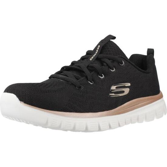 Zapatillas SKECHERS GRACEFUL GET CONNECTED. 12615 BKGD Black/gold