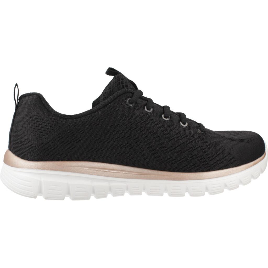 Calçado Skechers Get Connected, Preto, Mulheres 4/5