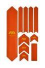 ALL MOUNTAIN STYLE XL Frame Guard Kit - 10 pcs - Orange Yellow