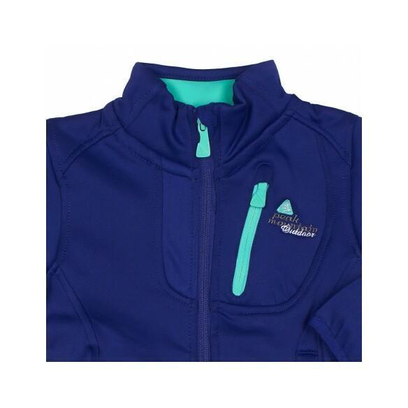 Girl's fleece shell sweatshirt Peak Mountain Gaynur 3/3