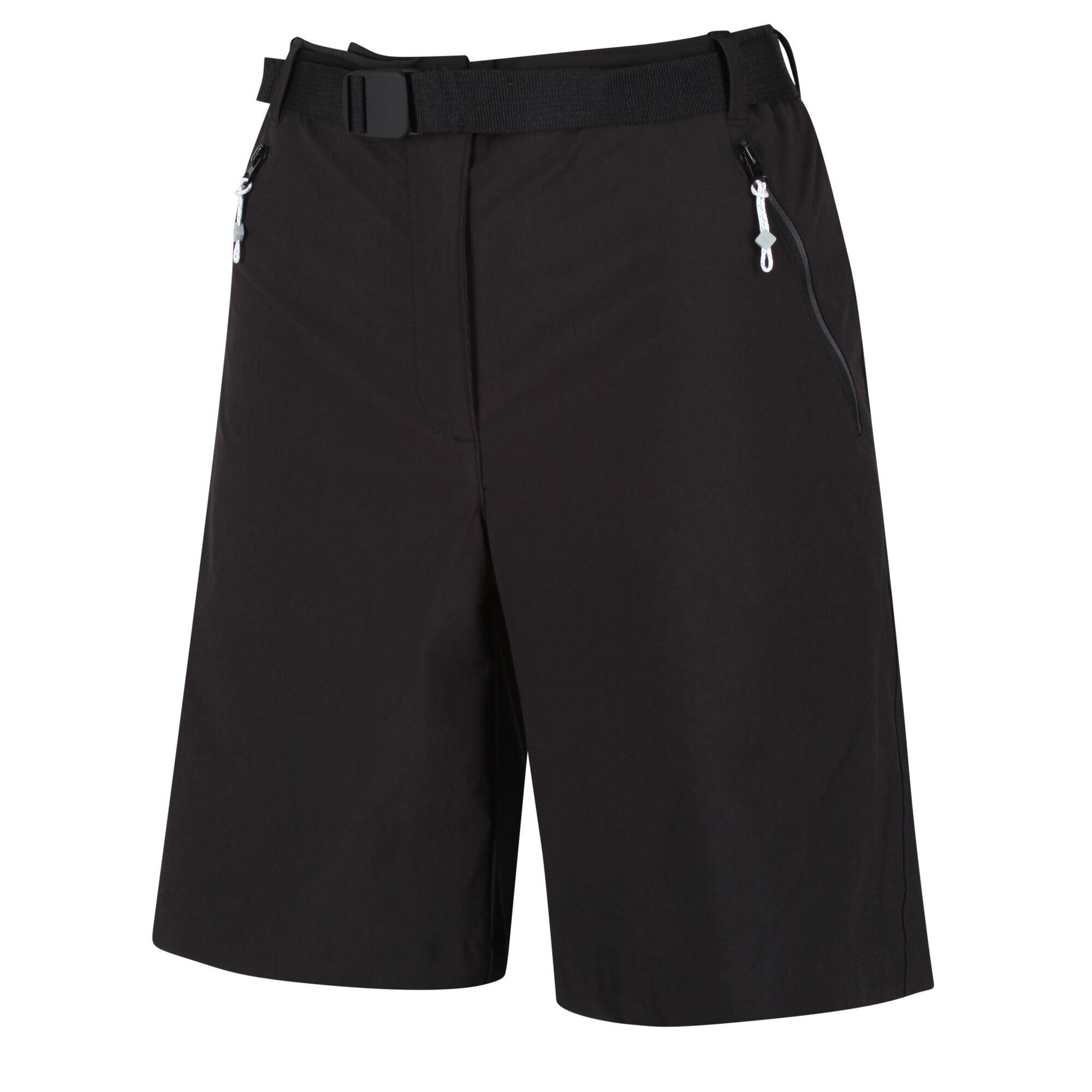 REGATTA Dames Xert III Stretch Shorts (Zwart/Zwart)