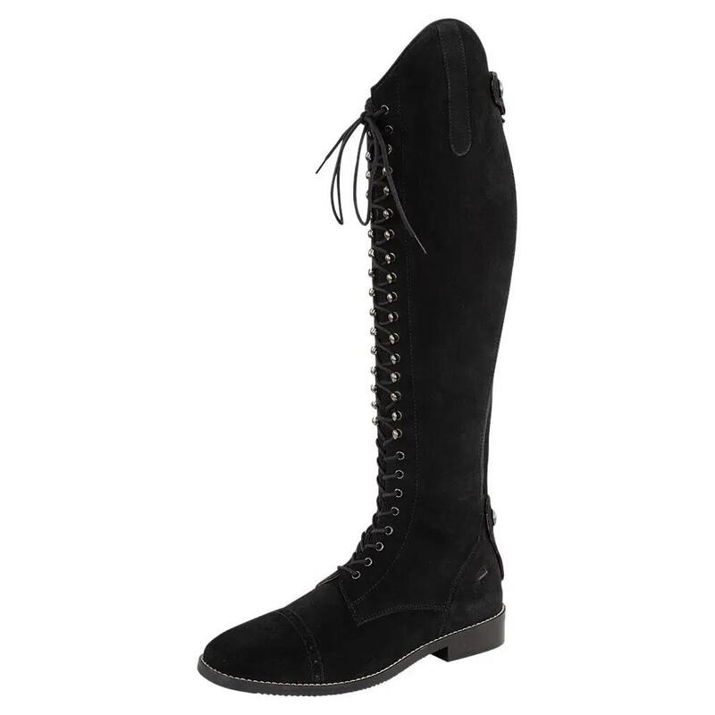Botine echitație Premiere Casimir cu aspect de piele, tige înguste