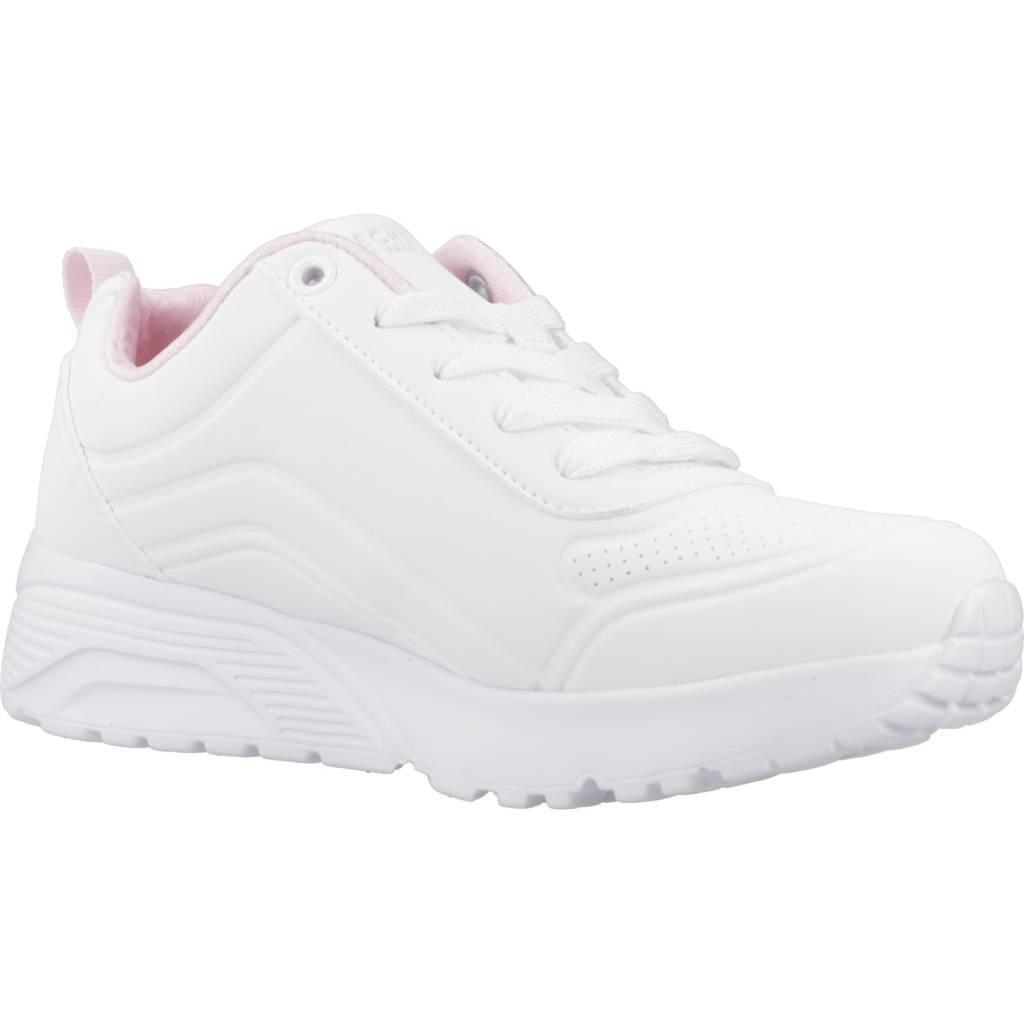SKECHERS Enfants UNO LITE EASY ZIP Sneakers Rose Blanc 5/7