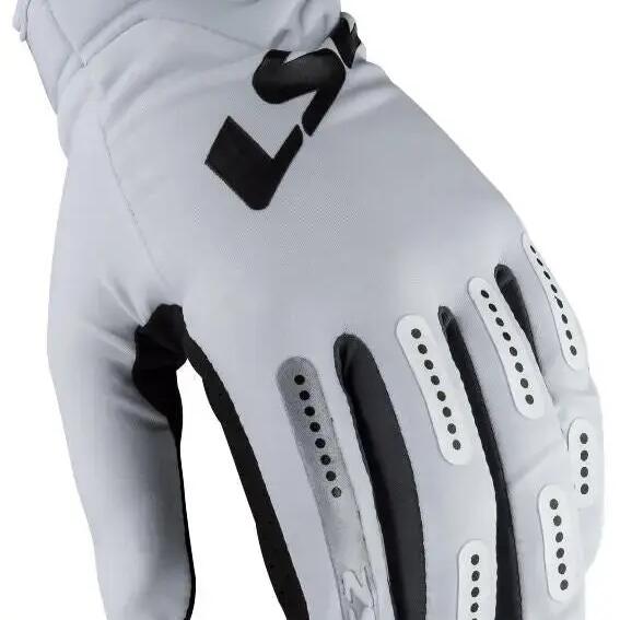 LS2 Bend Man men's summer motorcycle gloves Lycra neoprene XXL white grey