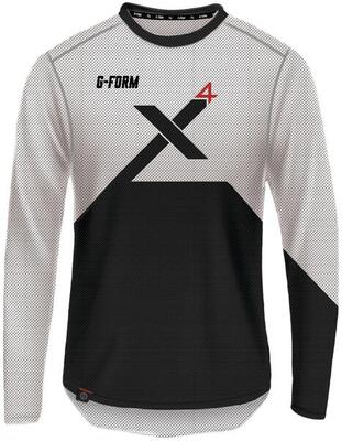 G-FORM Pro X4 maglia maniche lunghe S bianco/nero