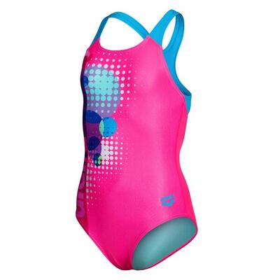 Arena dots zwemtopje roze/multicolor voor meisjes