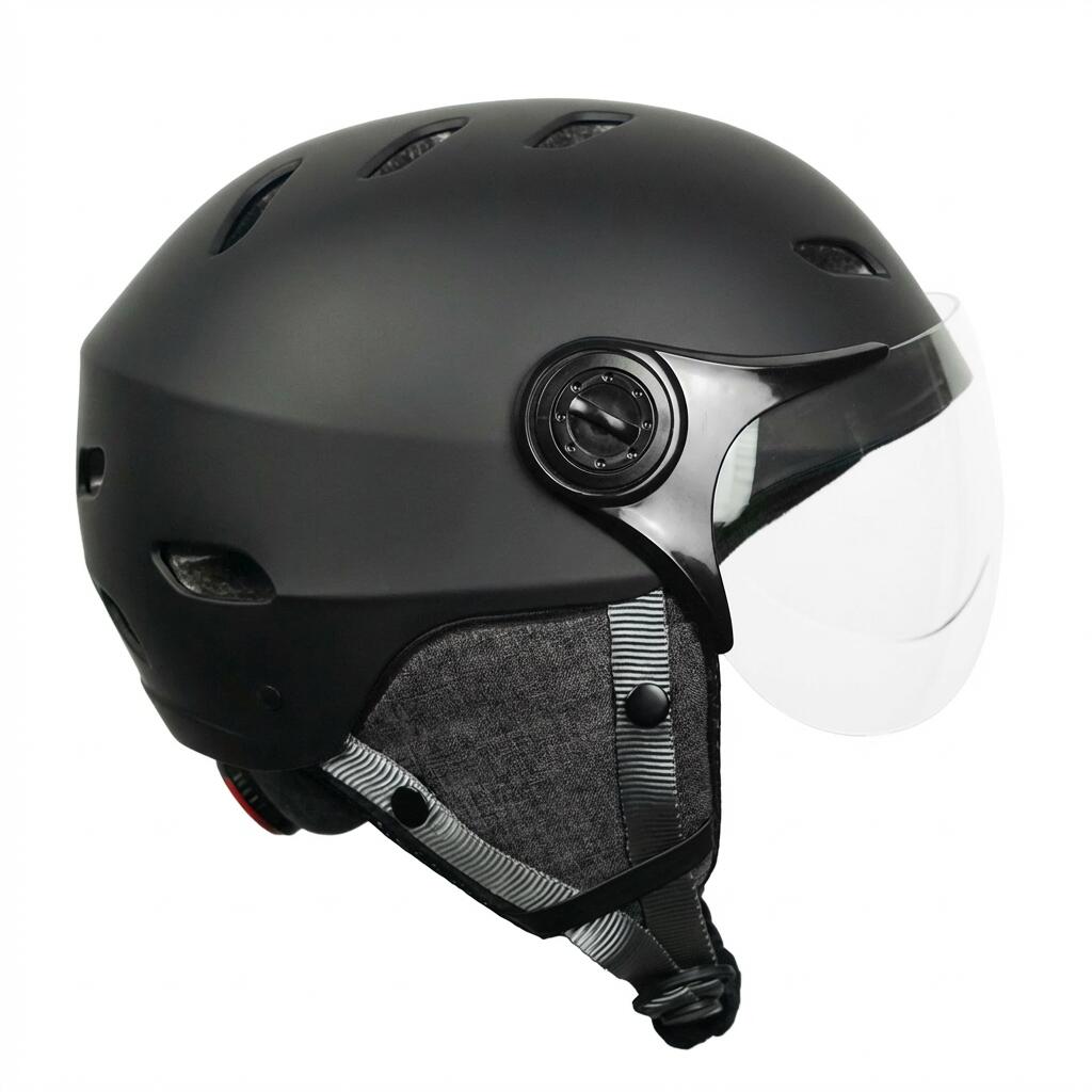 Casque YEEP.ME H.30 Vision NOIR - Visière 4 Saisons - Vélo & Trottinette 2/7