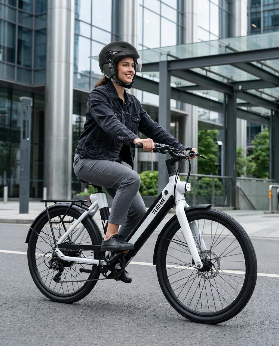 Casque YEEP.ME H.30 Vision NOIR - Visière 4 Saisons - Vélo & Trottinette 5/7