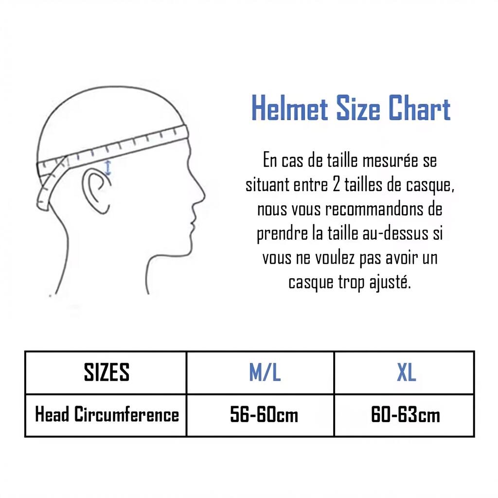 Casque YEEP.ME H.30 Vision NOIR - Visière 4 Saisons - Vélo & Trottinette 4/7