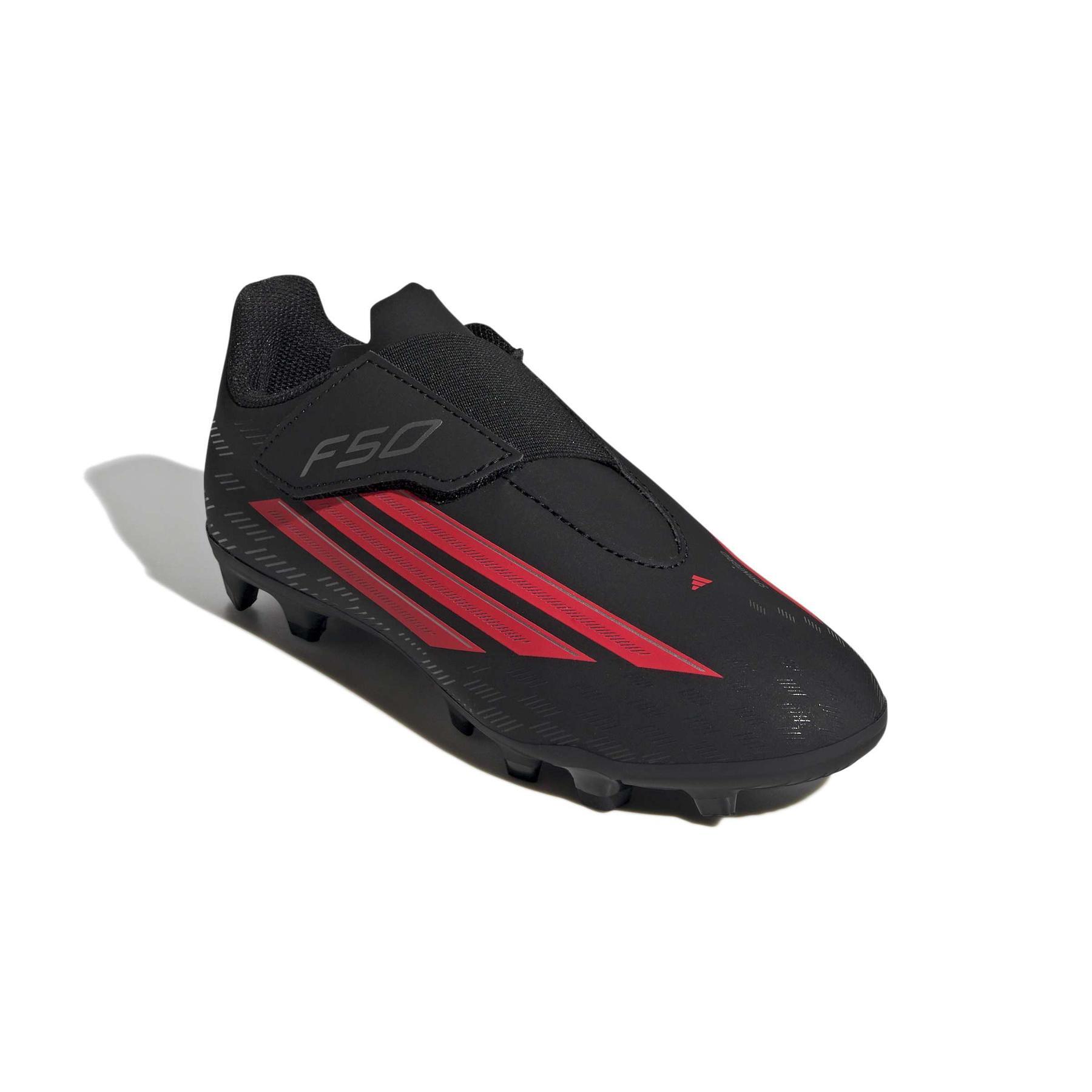 Sapatos de futebol para crianças adidas F50 Club Vel FG/MG 3/7