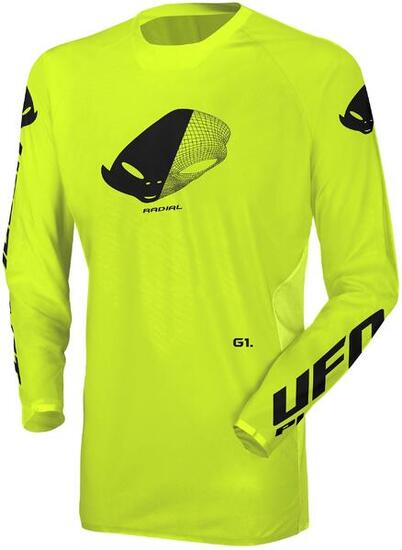 UFO PLAST MX Radial maillot homme manches longues néon jaune XL