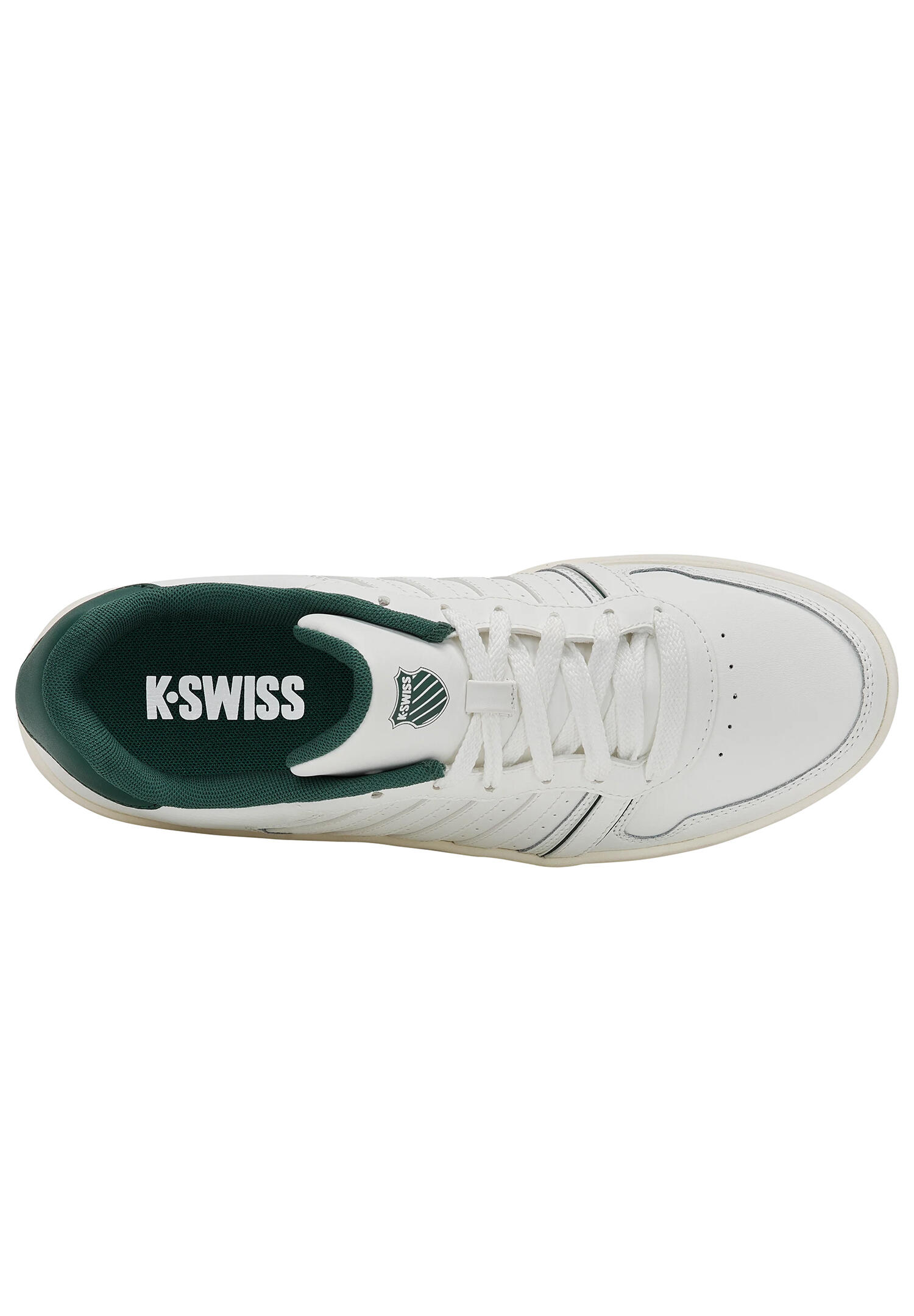 K-SWISS Herren Sneaker Court Palisades Low 06931-146-M Weiß-Grün 3/5