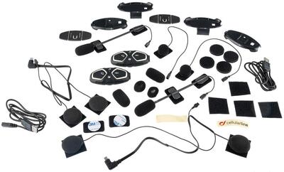 Interphone connect dubbele kit helmcommunicatiesysteem bluetooth