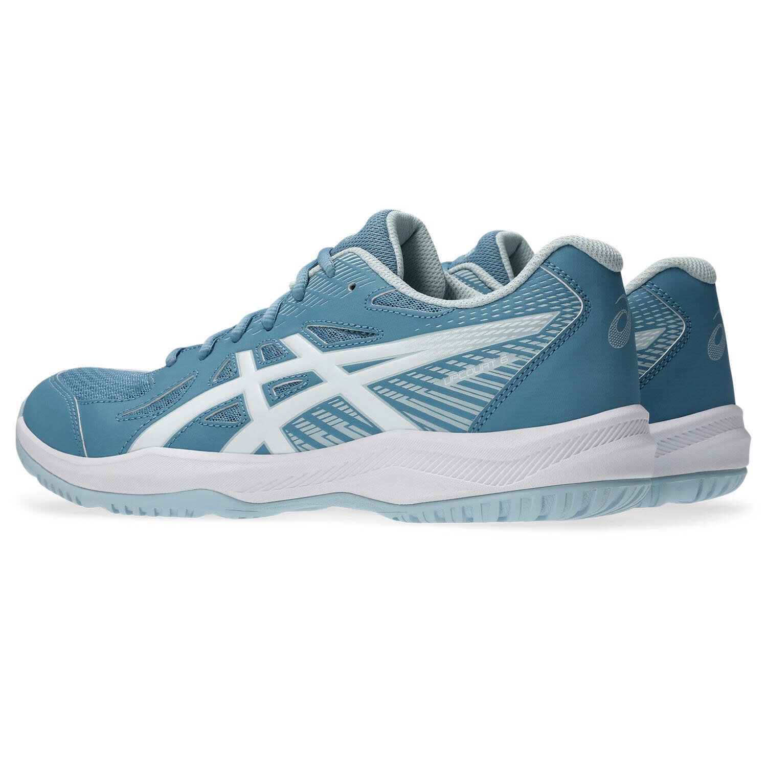 Zapatillas Indoor Hombre- ASICS Upcourt 6 - Saba/Blue 4/6