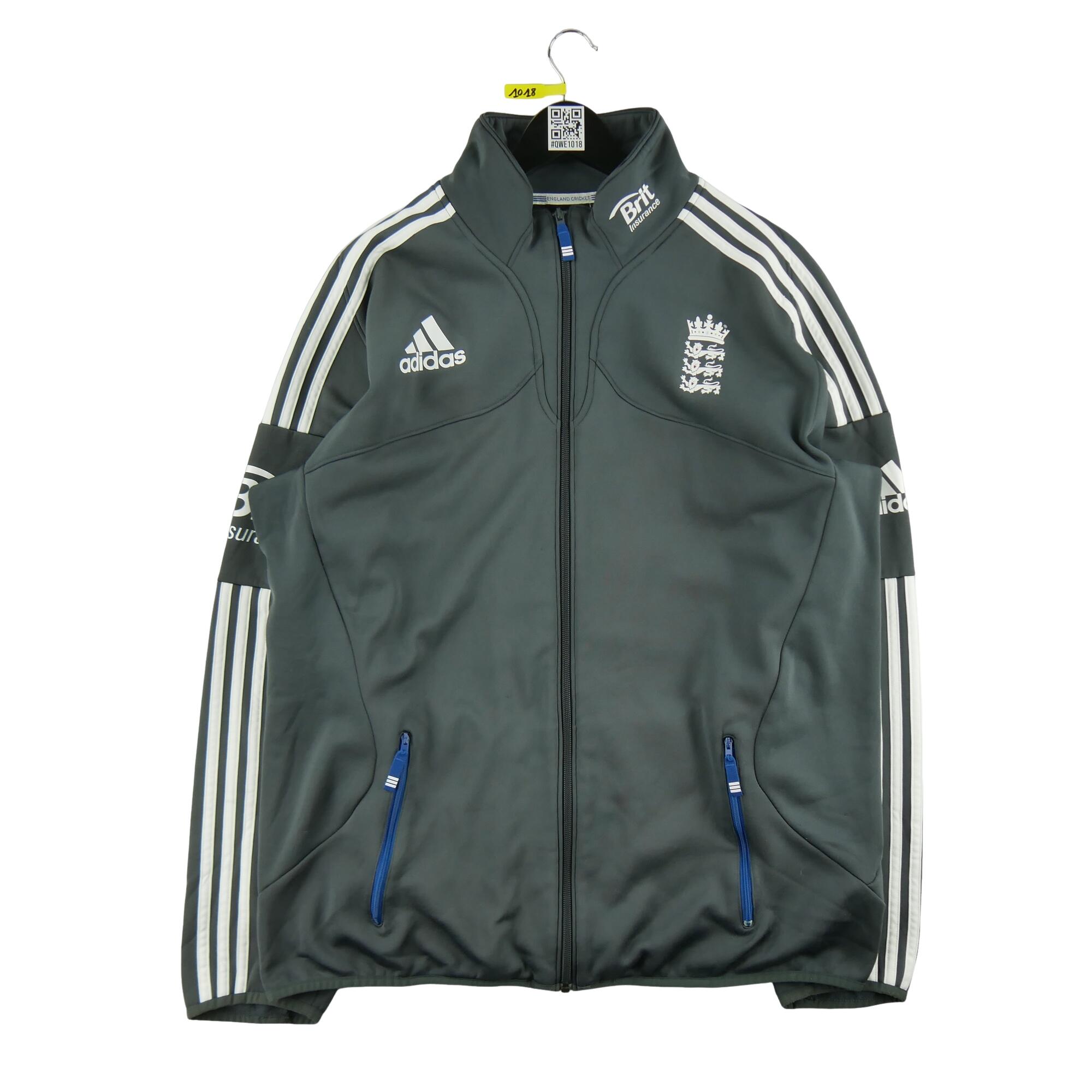 ADIDAS Reconditionné - Veste de survêtement Homme Gris - Bon État