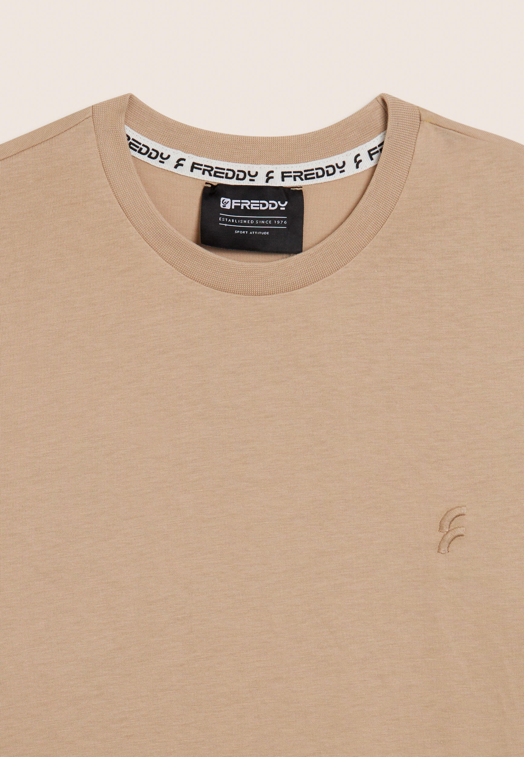 T-shirt à manches longues en coton avec logo brodé 3/3