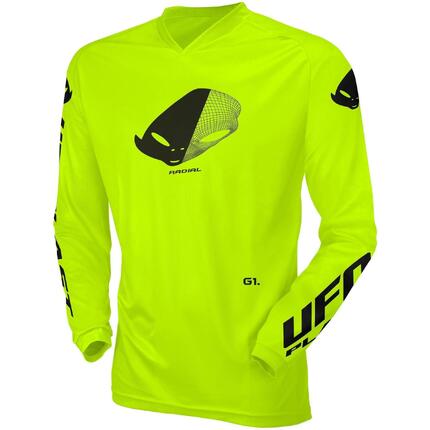 UFO PLAST MX Rad dziecięcy jersey neon żółty XS (EU 158)