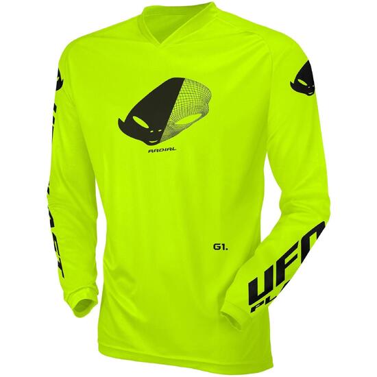 UFO PLAST MX Rad dziecięcy jersey neon żółty XS (EU 158)