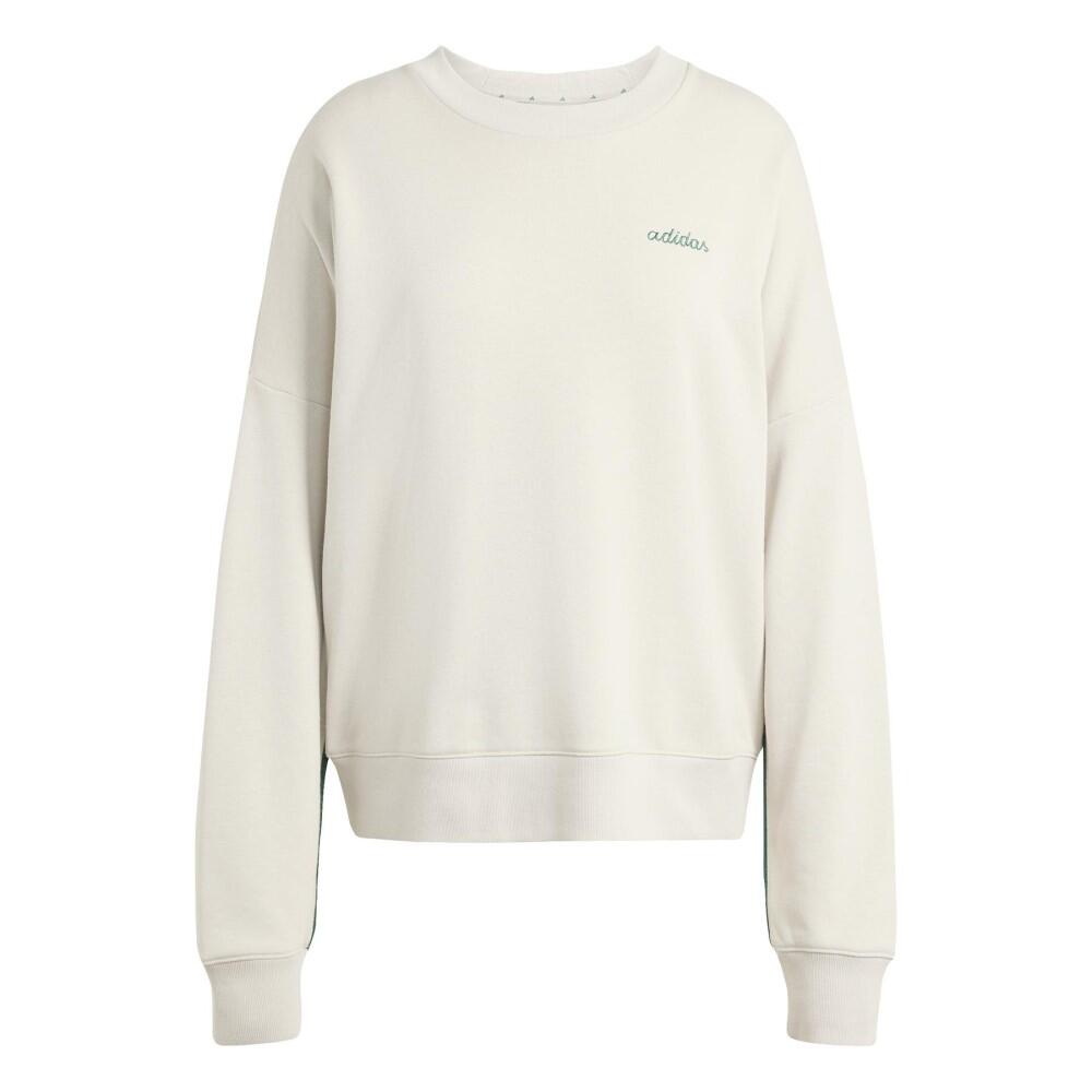 Felpa donna adidas graphic seasonal - beige 1/4