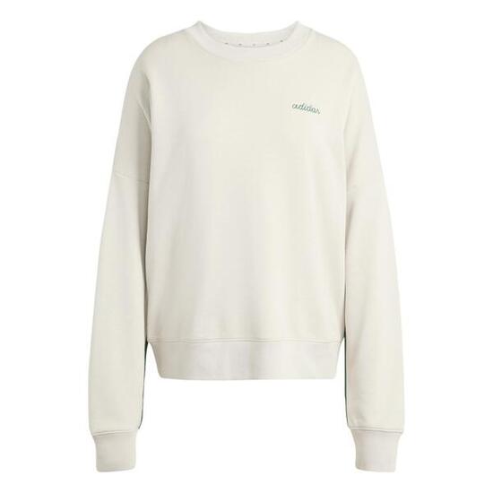 Sweat adidas beige femme JZ0196 col rond