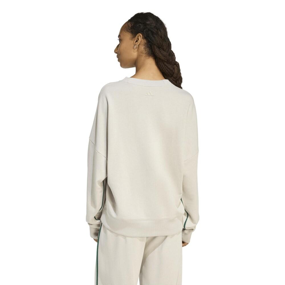 Felpa donna adidas graphic seasonal - beige 3/4
